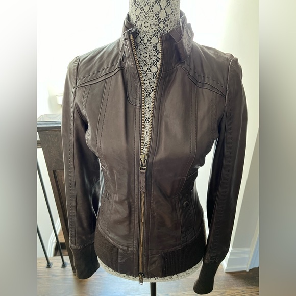 Vintage Mackage Leather Jacket size XS (dark brown) - Picture 5 of 10
